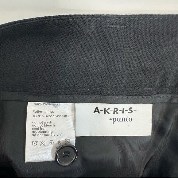 Akris Punto Black 100% Wool Trousers - Picture 7 of 14